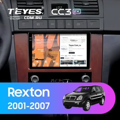 Штатная магнитола Teyes CC3 2K 360 6/128 SsangYong Rexton 1 Y200 (2001-2007)