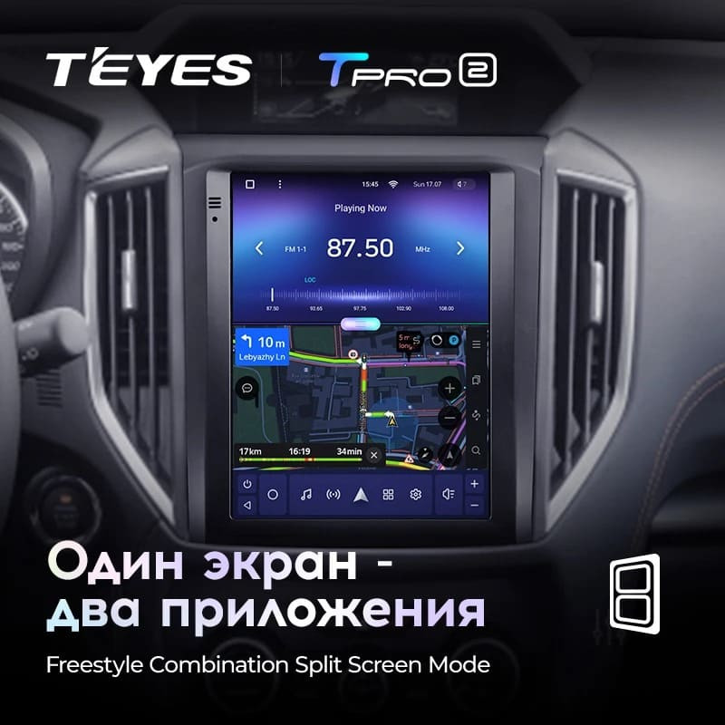 Штатная магнитола Tesla style Teyes TPRO 2 3/32 Subaru Forester 5 SK S14 (2018-2021)
