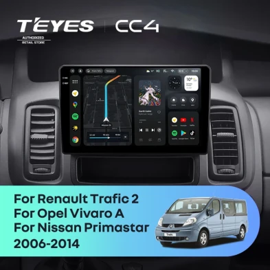 Штатная магнитола Teyes CC4 6/64 Nissan Primastar (2006-2014) Тип-C