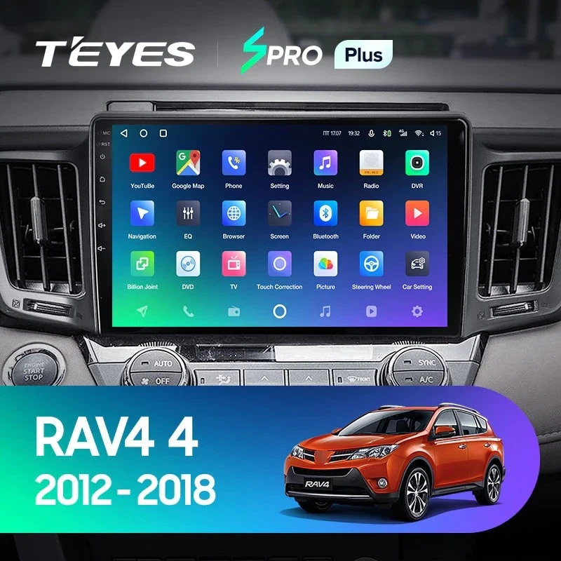 Штатная магнитола Teyes SPRO Plus 4/64 Toyota RAV4 (2012-2018)