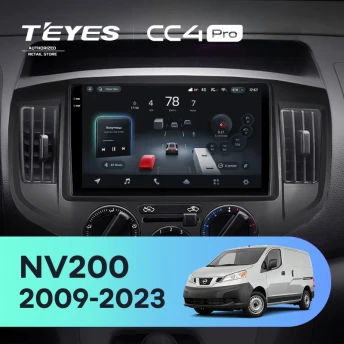 Штатная магнитола Teyes CC4 Pro 12/256 Nissan NV200 M20 (2009-2023) F2