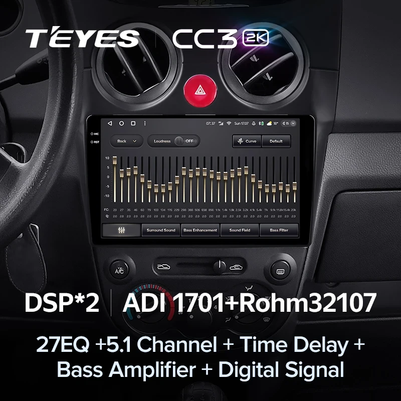 Штатная магнитола Teyes CC3 2K 6/128 Chevrolet Spark M200 (2005-2009)