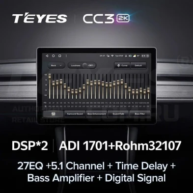 Штатная магнитола Teyes CC3 2K 6/128 SsangYong Kyron (2005-2011) (11")