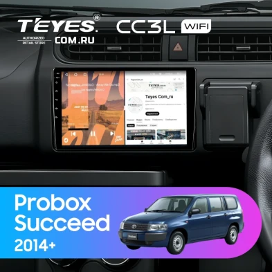 Штатная магнитола Teyes CC3L WiFi 2/32 Toyota Probox (2014-2026)