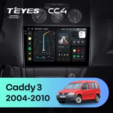Штатная магнитола Teyes CC4 6/64 Volkswagen Caddy 2K (2004-2010)