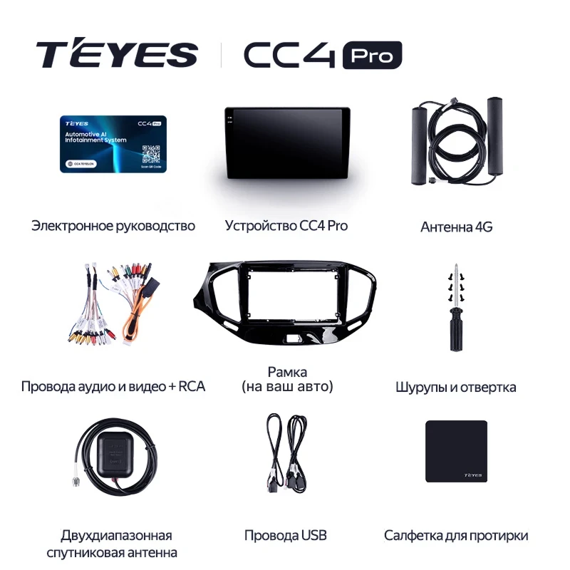 Штатная магнитола Teyes CC4 Pro 8/128 Subaru Impreza 4 (2011-2015) Тип-A
