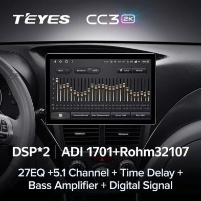 Штатная магнитола Teyes CC3 2K 4/32 Subaru Forester 3 SH (2007-2013) (13")