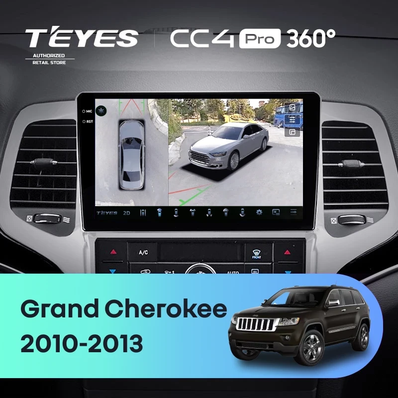 Штатная магнитола Teyes CC4 Pro 360 8/128 Jeep Grand Cherokee WK2 (2010-2013)