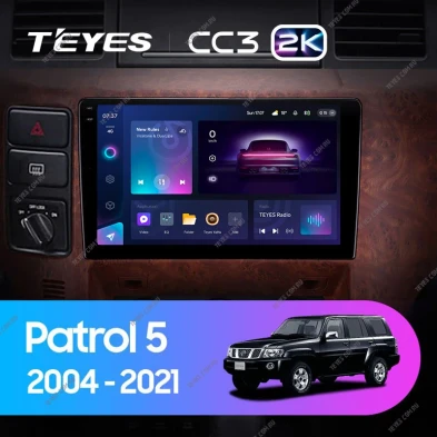 Штатная магнитола Teyes CC3 2K 6/128 Nissan Patrol V 5 Y61 (2004-2021) F3