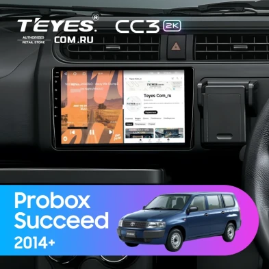 Штатная магнитола Teyes CC3 2K 6/128 Toyota Probox (2014-2026)