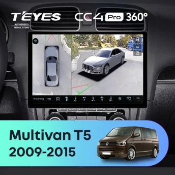 Штатная магнитола Teyes CC4 Pro 360 12/256 Volkswagen Multivan T5 (2009-2015) (13")