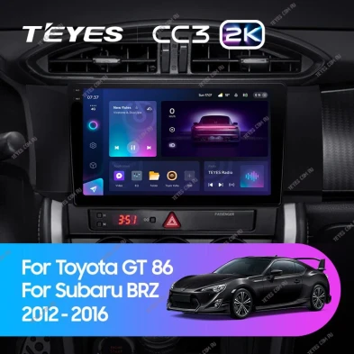 Штатная магнитола Teyes CC3 2K 6/128 Subaru BRZ (2012-2016)