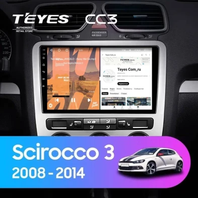 Штатная магнитола Teyes CC3 4/32 Volkswagen Scirocco 3 Mk3 (2008-2014) F5