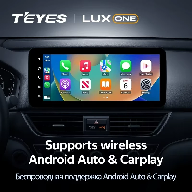 Штатная магнитола Teyes LUX ONE 6/128 Honda Accord 10 CV (2017-2023) Тип-A