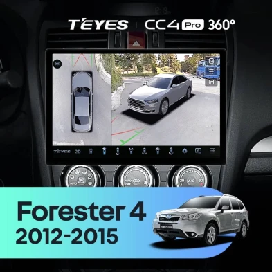 Штатная магнитола Teyes CC4 Pro 360 12/256 Subaru Forester 4 SJ (2012-2015) Тип-A (11")
