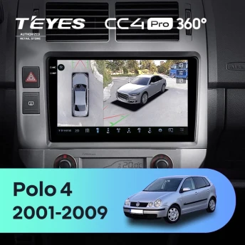 Штатная магнитола Teyes CC4 Pro 360 8/128 Volkswagen Polo Mk4 (2001-2009) F2