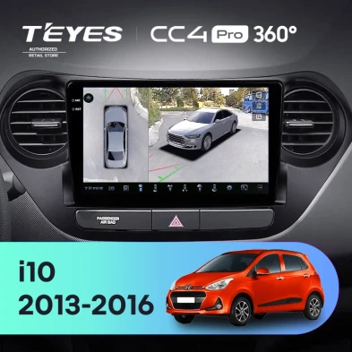 Штатная магнитола Teyes CC4 Pro 360 8/128 Hyundai i10 (2013-2016)