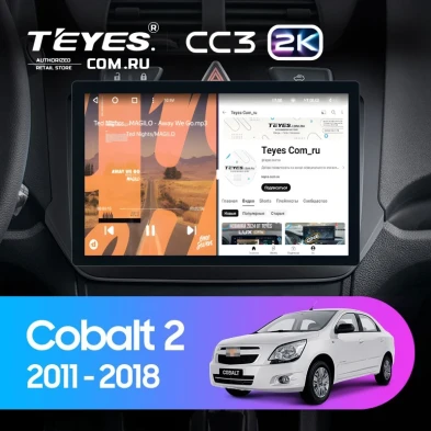 Штатная магнитола Teyes CC3 2K 4/64 Chevrolet Cobalt 2 (2011-2018) (11")