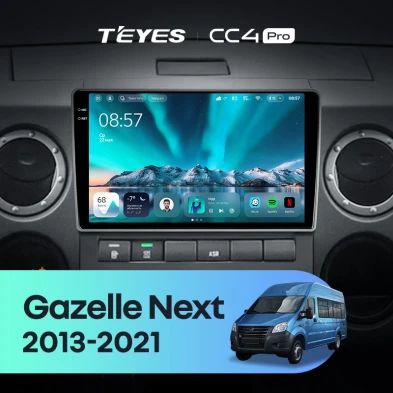 Штатная магнитола Teyes CC4 Pro 8/128 для GAZ Gazelle Next (2013-2021) F1