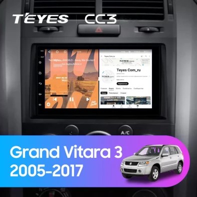 Штатная магнитола Teyes CC3 4/32 Suzuki Grand Vitara 3 (2005-2017) 7"