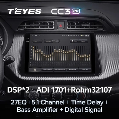 Штатная магнитола Teyes CC3 2K 4/64 Nissan Kicks P15 (2017-2021)