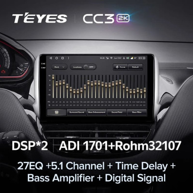 Штатная магнитола Teyes CC3 2K 4/32 Peugeot 2008 (2013-2020)