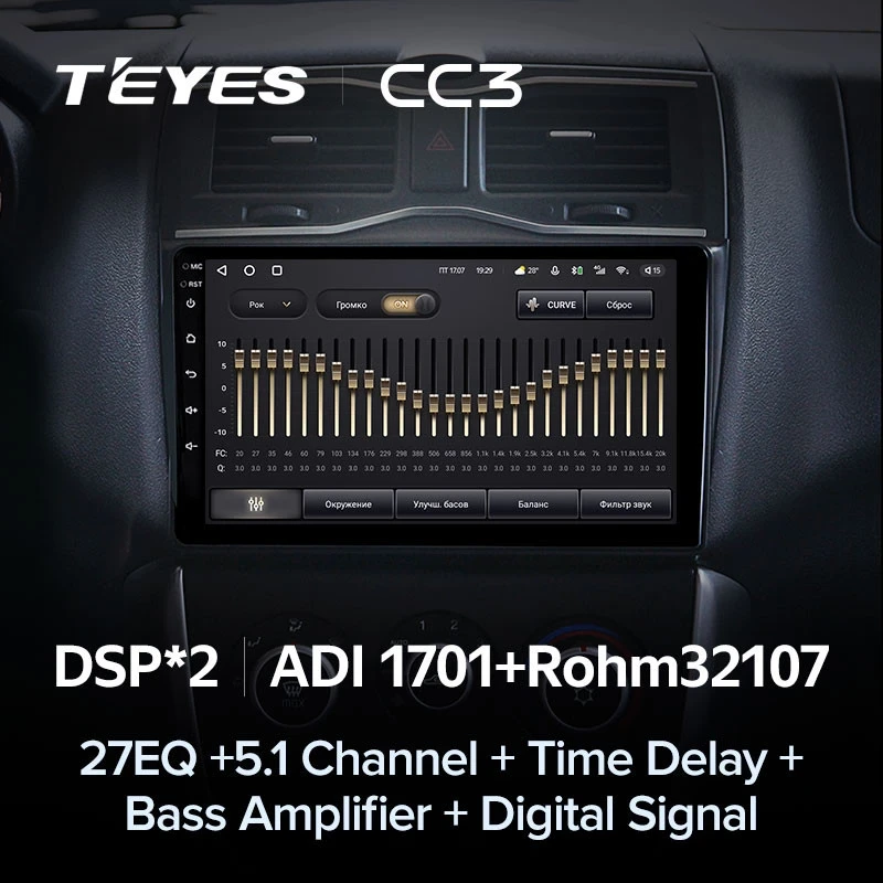Штатная магнитола Teyes CC3 4/32 Lada Granta Cross (2018-2023)