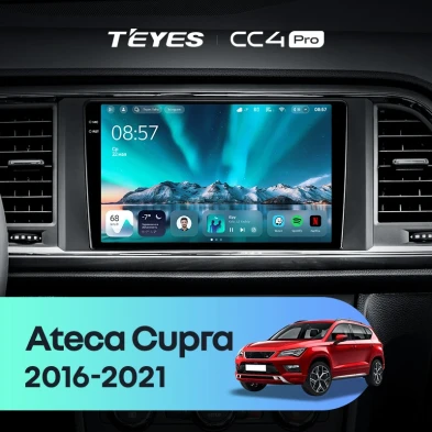 Штатная магнитола Teyes CC4 Pro 8/128 Seat Ateca Cupra (2016-2021)