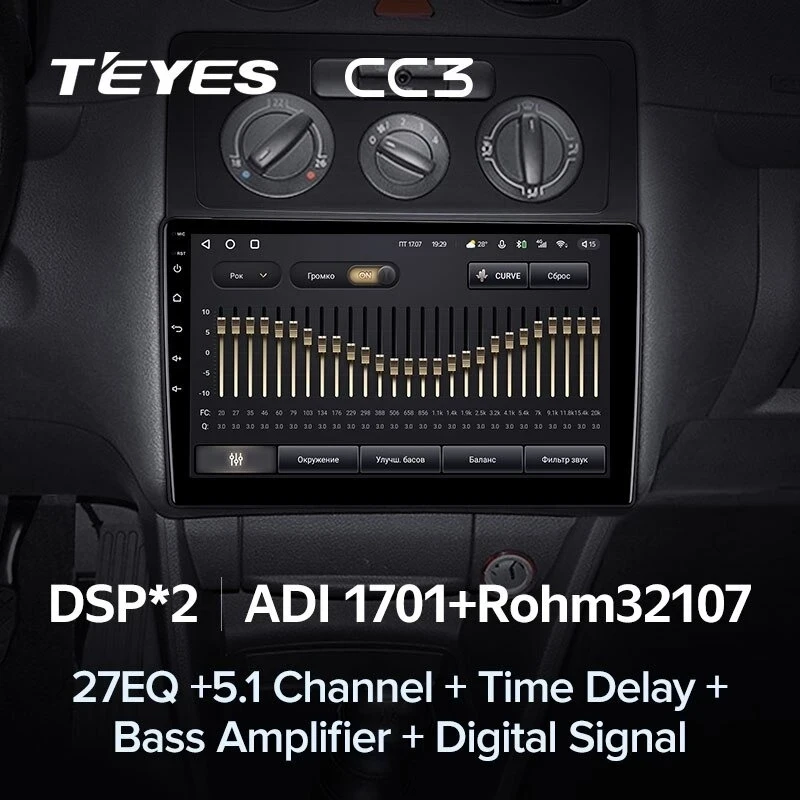 Штатная магнитола Teyes CC3 4/32 Volkswagen Caddy 2K (2004-2010)