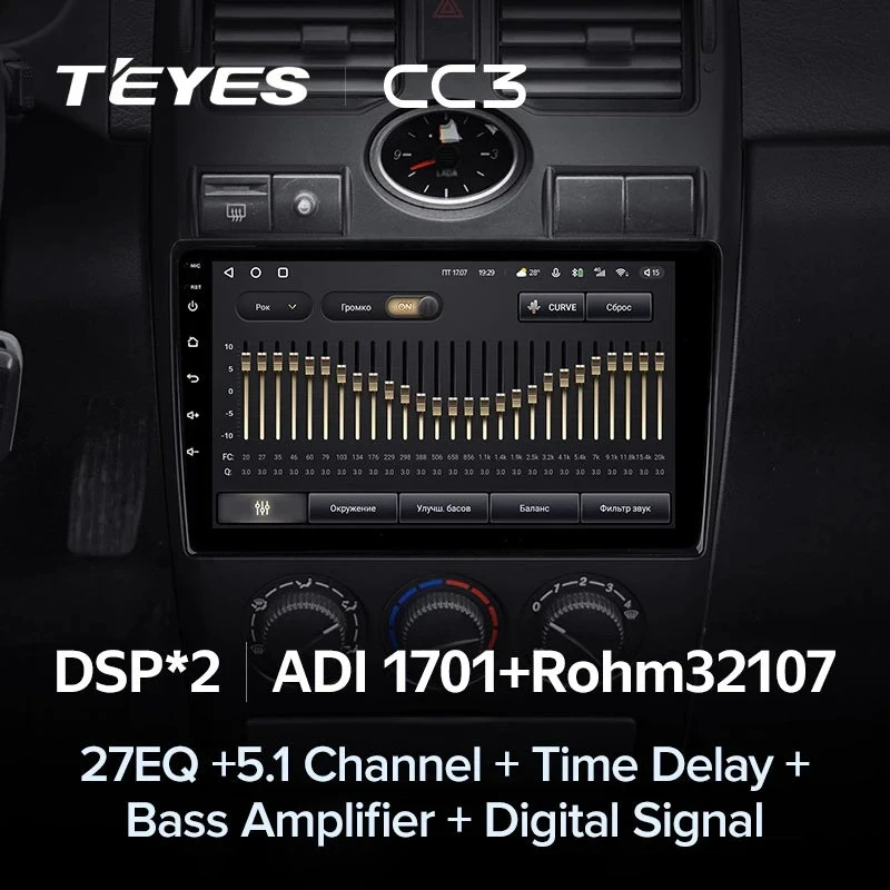 Штатная магнитола Teyes CC3 4/32 Lada Priora 1 (2007-2013) F1