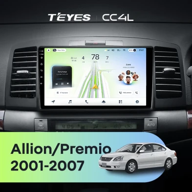 Штатная магнитола Teyes CC4L 6/64 Toyota Allion (2001-2007)