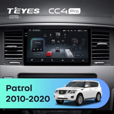 Штатная магнитола Teyes CC4 Pro 8/128 Nissan Patrol Y62 (2010-2020) F1 9"