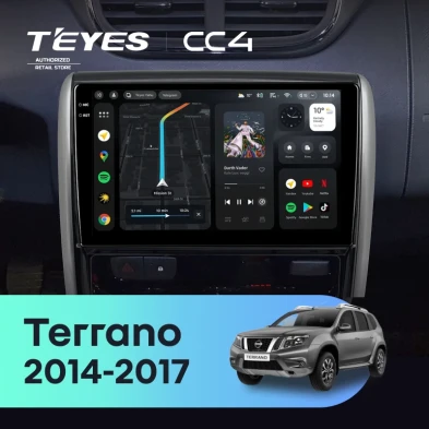 Штатная магнитола Teyes CC4 8/128 Nissan Terrano (2014-2017)