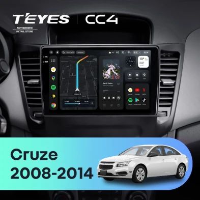 Штатная магнитола Teyes CC4 8/128 Chevrolet Cruze J300 (2008-2014)