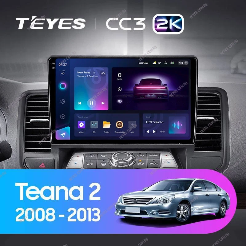 Штатная магнитола Teyes CC3 2K 6/128 Nissan Teana J32 (2008-2013) Тип-A