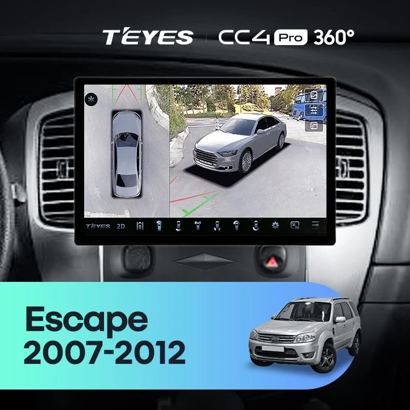 Штатная магнитола Teyes CC4 Pro 360 8/128 Ford Escape (2007-2012) F1 (13")