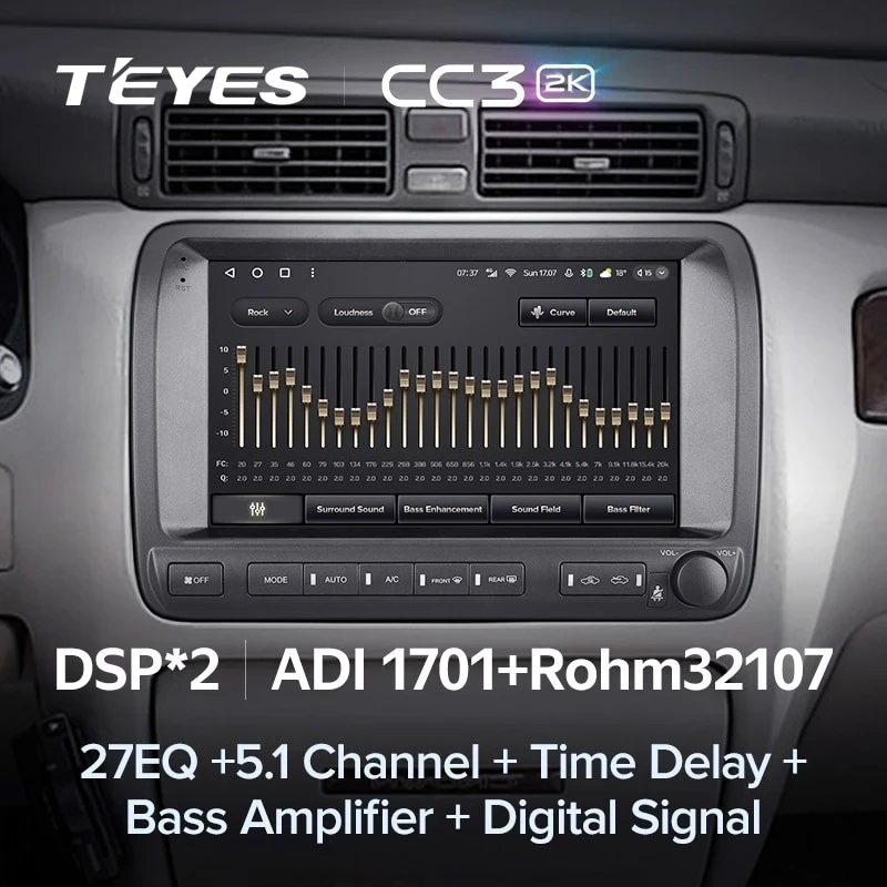 Штатная магнитола Teyes CC3 2K 4/64 Toyota Crown Majesta 3 S170 (1999-2004)