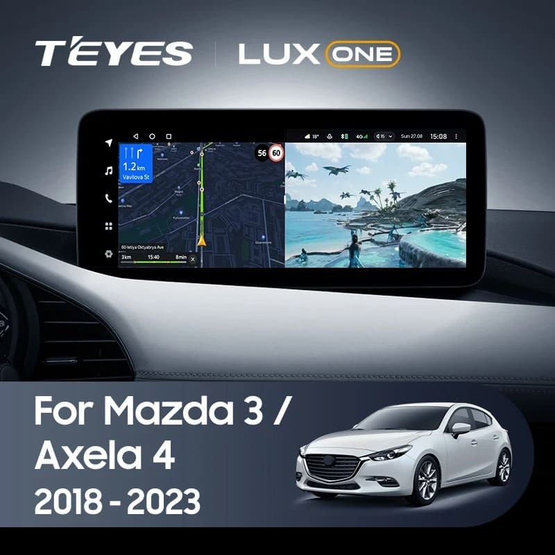 Штатная магнитола Teyes LUX ONE 360 6/128 Mazda 3 BP (2018-2023) Тип-A