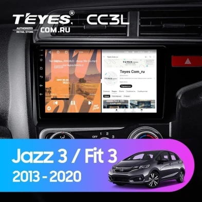 Штатная магнитола Teyes CC3L 4/32 Honda Fit 3 GP GK (2013-2020) Тип-B Правый руль