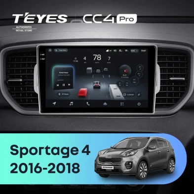 Штатная магнитола Teyes CC4 Pro 8/128 Kia Sportage 4 QL (2016-2018) Тип-B