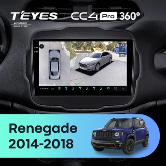 Штатная магнитола Teyes CC4 Pro 360 8/128 Jeep Renegade (2014-2018)