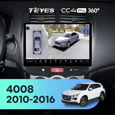 Штатная магнитола Teyes CC4 Pro 360 8/128 Peugeot 4008 (2010-2016) Тип-A (11")