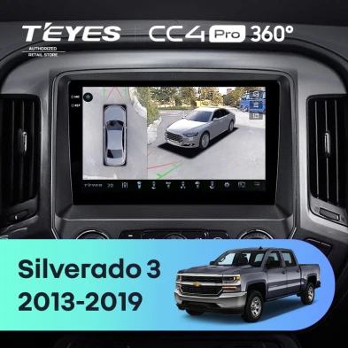 Штатная магнитола Teyes CC4 Pro 360 8/128 Chevrolet Silverado 3 GMTK2 (2013-2019)