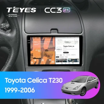 Штатная магнитола Teyes CC3 2K 360 6/128 Toyota Celica T230 (1999-2006)