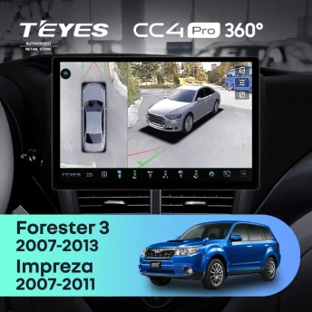 Штатная магнитола Teyes CC4 Pro 360 8/128 Subaru Forester 3 SH (2007-2013) (13")