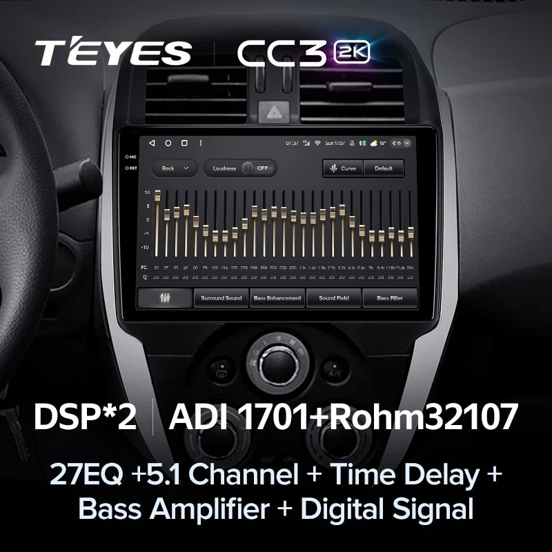 Штатная магнитола Teyes CC3 2K 4/64 Nissan Sunny (2014-2019) F1