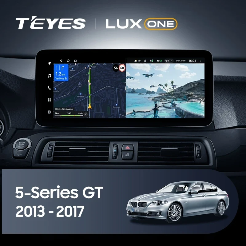 Штатная магнитола Teyes LUX ONE 6/128 BMW 5-Series Gran Turismo F07 (NBT) (2013-2017) Universal
