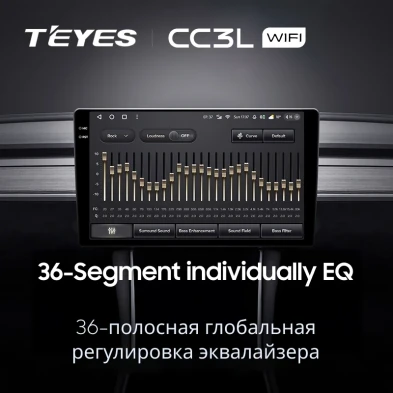 Штатная магнитола Teyes CC3L WiFi 2/32 Mitsubishi Pajero 3 (1999-2006) (черная)
