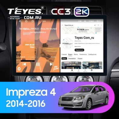Штатная магнитола Teyes CC3 2K 4/32 Subaru Impreza 4 (2014-2016) (13")