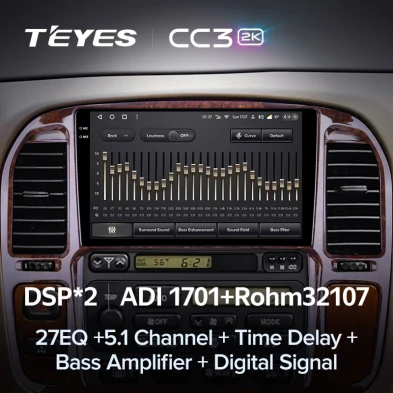 Штатная магнитола Teyes CC3 2K 4/64 Lexus LX470 (1998-2003) F3